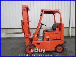 Clark C60 Warehouse Forklift Solid Tires Gasoline Engine 5,000 Lbs Capacity