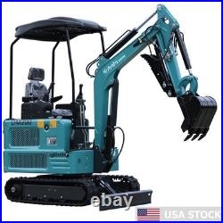 Compact Hydraulic 1.8 Ton Mini Excavator Kubota water-cooled radiator Engine