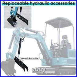 Compact Hydraulic 1.8 Ton Mini Excavator Kubota water-cooled radiator Engine