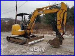 Deere 50c Excavator Zts Solid Machine Hydraulic Thumb Ready To Work In Pa