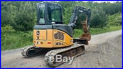 Deere 50d Excavator Cab A/c Thumb Nice! Ready 2 Work In Pa We Ship Nationwide