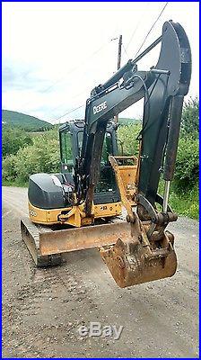 Deere 50d Excavator Cab A/c Thumb Nice! Ready 2 Work In Pa We Ship Nationwide
