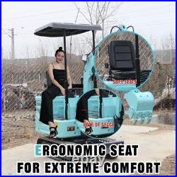 Digger Mini Hydraulic Excavator Garden USA Stock Tracked 13.5HP+4 Attachment