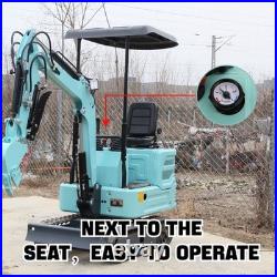Digger Mini Hydraulic Excavator Garden USA Stock Tracked 13.5HP+4 Attachment