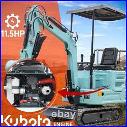 Digger Mini Hydraulic Excavator Garden USA Stock Tracked 13.5HP+4 Attachment