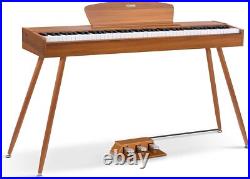 Donner DDP-80 Digital Piano 88 Weighted Key Retro Wood Color Upgraded Sound