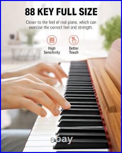 Donner DDP-80 Digital Piano 88 Weighted Key Retro Wood Color Upgraded Sound