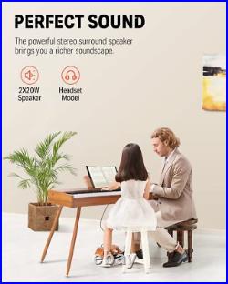 Donner DDP-80 Digital Piano 88 Weighted Key Retro Wood Color Upgraded Sound