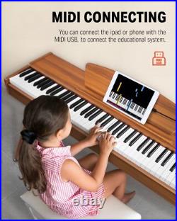 Donner DDP-80 Digital Piano 88 Weighted Key Retro Wood Color Upgraded Sound
