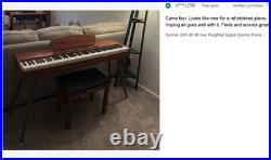 Donner DDP-80 Digital Piano 88 Weighted Key Retro Wood Color Upgraded Sound
