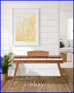 Donner DDP-80 Digital Piano 88 Weighted Key Retro Wood Color Upgraded Sound