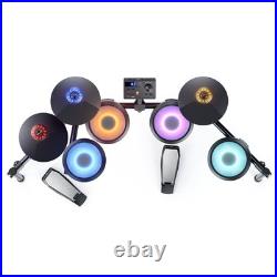 Donner DED-70L Electric Drum Set illuminated Lighted Mesh Pad + Throne Headphone Donner DED-70L Electric Drum Set illuminated Lighted Mesh Pad + Throne Headphone