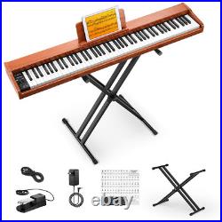 Donner DEP-1S Piano Keyboard 88 Keys Bluetooth Record Chord With Stand Pedal
