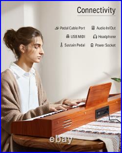 Donner DEP-1S Piano Keyboard 88 Keys Bluetooth Record Chord With Stand Pedal