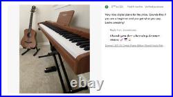 Donner DEP-1S Piano Keyboard 88 Keys Bluetooth Record Chord With Stand Pedal