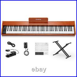 Donner DEP-1S Piano Keyboard 88 Keys Bluetooth Record Chord With Stand Pedal