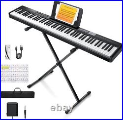 Donner DEP-1 Digital Piano 88 Key 128 Tone With Stand Sustain Pedal Carry Case Donner DEP-1 Digital Piano 88 Key 128 Tone With Stand Sustain Pedal Carry Case