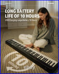 Donner DEP-1 Digital Piano 88 Key 128 Tone With Stand Sustain Pedal Carry Case Donner DEP-1 Digital Piano 88 Key 128 Tone With Stand Sustain Pedal Carry Case