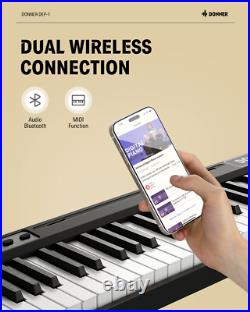 Donner DEP-1 Digital Piano 88 Key 128 Tone With Stand Sustain Pedal Carry Case Donner DEP-1 Digital Piano 88 Key 128 Tone With Stand Sustain Pedal Carry Case