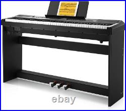 Donner DEP-20 Digital Electric Piano 88 Weighted Key Keyboard With Wood Stand