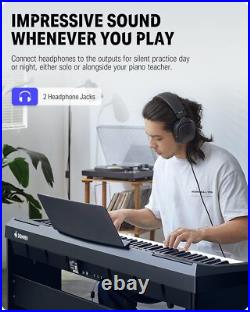 Donner DEP-20 Digital Electric Piano 88 Weighted Key Keyboard With Wood Stand