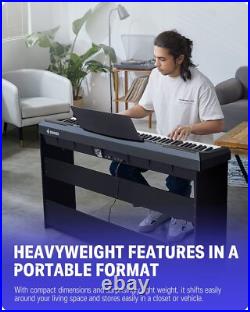 Donner DEP-20 Digital Electric Piano 88 Weighted Key Keyboard With Wood Stand