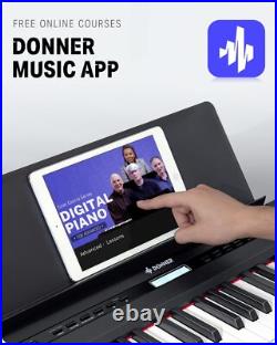 Donner DEP-20 Digital Electric Piano 88 Weighted Key Keyboard With Wood Stand