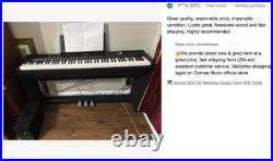 Donner DEP-20 Digital Electric Piano 88 Weighted Key Keyboard With Wood Stand