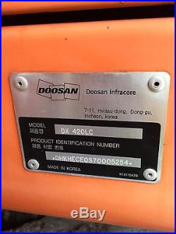 Doosan Dx420 Excavator 145 Hrs Unused