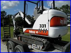 Excavator Bobcat 331 Rubber Track Mini Excavator 2 Speed Kubota 42 HP