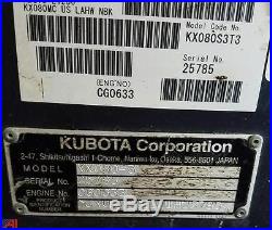 Excavator Kubota KX080-3 2013 only 522 hours