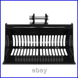 Excavator Screening Bucket, 23.6/31.5 inch Riddle Bucket for Soil & Rock