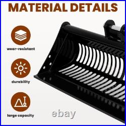 Excavator Screening Bucket, 23.6/31.5 inch Riddle Bucket for Soil & Rock