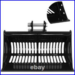 Excavator Screening Bucket, 23.6 Soil Sieving Bucket Attachment for Diggers