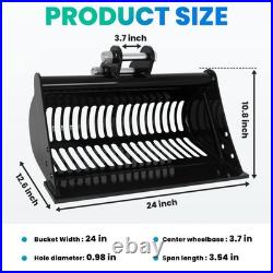 Excavator Screening Bucket, 23.6 Soil Sieving Bucket Attachment for Diggers