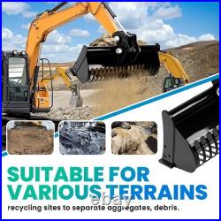 Excavator Screening Bucket, 23.6 Soil Sieving Bucket Attachment for Diggers