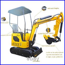 FREE SHIPING Mini crawler excavator 1T engine power 13.5hp B&S EPA Engine in US