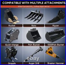 FREE SHIPPING 1Ton Mini Excavator B&S 13.5Hp Engine Hydraulic System Crawler EPA