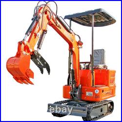 FREE SHIPPING 1Ton Mini Excavator B&S 13.5Hp Engine Hydraulic System Crawler EPA