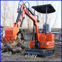 FREE SHIPPING 1Ton Mini Excavator B&S 13.5Hp Engine Hydraulic System Crawler EPA