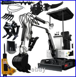 FREE SHIPPING 1.2 Ton Mini Excavator 13.5HP Gasoline Powered Compact Digger EPA