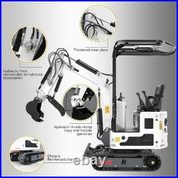 FREE SHIPPING 1.2 Ton Mini Excavator 13.5HP Gasoline Powered Compact Digger EPA