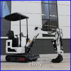 FREE SHIPPING 1.2 Ton Mini Excavator 13.5HP Gasoline Powered Compact Digger EPA