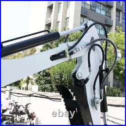FREE SHIPPING 1.2 Ton Mini Excavator 13.5HP Gasoline Powered Compact Digger EPA