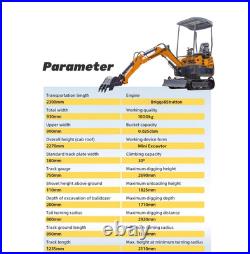 FREE SHIPPING 1.5Ton Mini Excavator with Pilot Operation B&S Engine Mini Digger FREE SHIPPING 1.5Ton Mini Excavator with Pilot Operation B&S Engine Mini Digger
