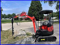 FREE SHIPPING 2024 2 Ton New Mini Excavator, KUBOTA D902 Diesel Engine 16 hp