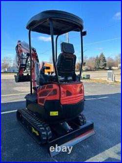 FREE SHIPPING 2024 2 Ton New Mini Excavator, KUBOTA D902 Diesel Engine 16 hp