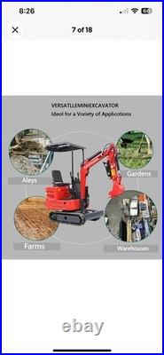 FREE SHIPPING 2025 2 Ton New Mini Excavator EPA certified USA KUBOTA Diesel D902