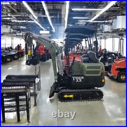 FREE SHIPPING 2025 2 Ton New Mini Excavator, KUBOTA D902 Diesel Engine 16 hpOpen