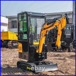 FREE SHIPPING Enclosed Cab 1.2 Ton Mini Hydraulic Excavator with Gas Engine FREE SHIPPING Enclosed Cab 1.2 Ton Mini Hydraulic Excavator with Gas Engine